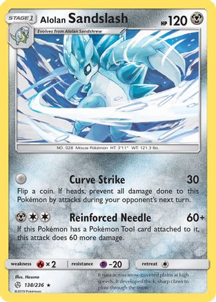 Alolan Sandslash (138/236) [SM: Cosmic Eclipse] Pokemon Single Pokémon