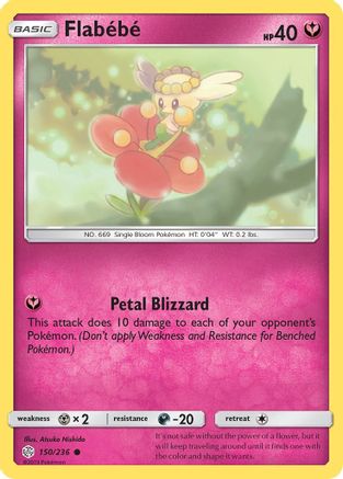 Flabebe - 150/236 (150/236) [SM: Cosmic Eclipse] Pokemon Single Pokémon