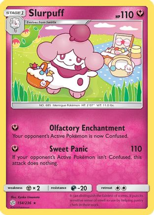 Slurpuff (154/236) Reverse Holofoil [SM: Cosmic Eclipse] Pokemon Single Pokémon