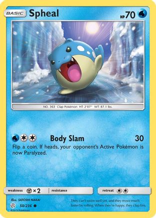 Spheal - 50/236 (50/236) Reverse Holofoil [SM: Cosmic Eclipse] Pokemon Single Pokémon