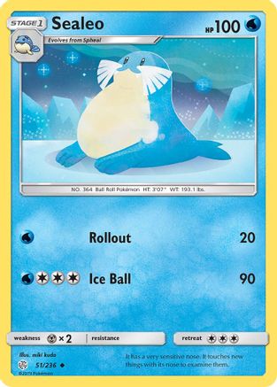 Sealeo (/236) Reverse Holofoil [SM: Cosmic Eclipse] Pokemon Single Pokémon