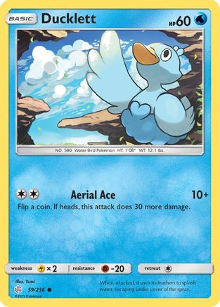 Ducklett (59/236) [SM: Cosmic Eclipse] Pokemon Single Pokémon