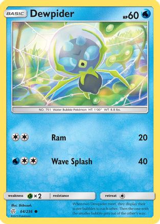 Dewpider (/236) [SM: Cosmic Eclipse] Pokemon Single Pokémon