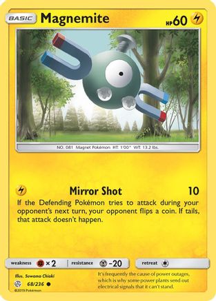 Magnemite (68/236) Reverse Holofoil [SM: Cosmic Eclipse] Pokemon Single Pokémon
