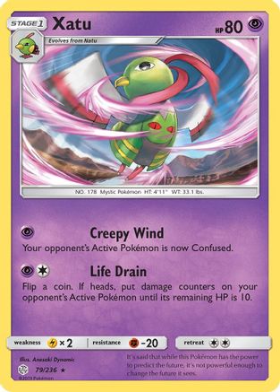 Xatu (/236) Reverse Holofoil [SM: Cosmic Eclipse] Pokemon Single Pokémon