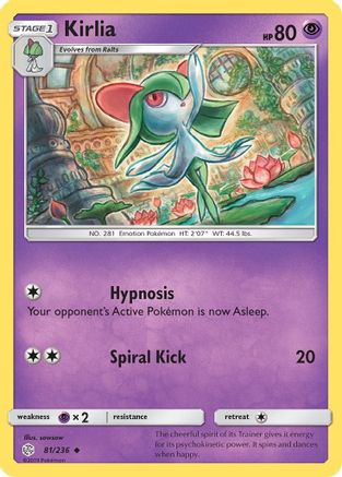 Kirlia (81/236) Reverse Holofoil [SM: Cosmic Eclipse] Pokemon Single Pokémon