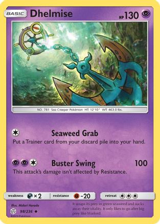 Dhelmise (/236) [SM: Cosmic Eclipse] Pokemon Single Pokémon