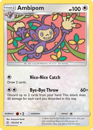 Ambipom (170/236) - [SM: Cosmic Eclipse] Pokemon Single Pokémon