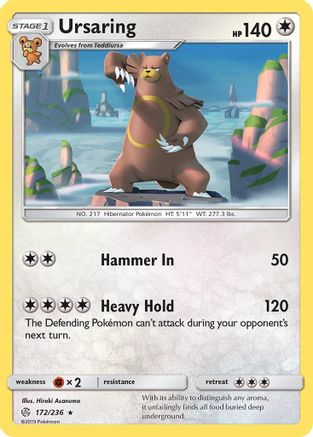 Ursaring (/236) Reverse Holofoil [SM: Cosmic Eclipse] Pokemon Single Pokémon