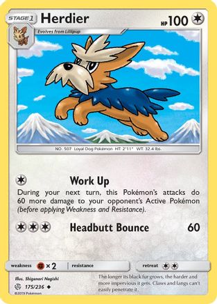 Herdier (/236) Reverse Holofoil [SM: Cosmic Eclipse] Pokemon Single Pokémon