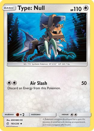 Type: Null (183/236) Reverse Holofoil [SM: Cosmic Eclipse] Pokemon Single Pokémon
