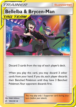 Bellelba & Brycen-Man (186/236) [SM: Cosmic Eclipse] Pokemon Single Pokémon