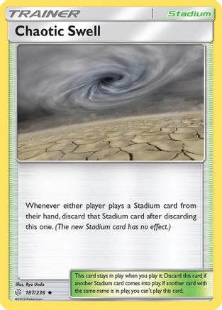 Chaotic Swell (187/236) Reverse Holofoil [SM: Cosmic Eclipse] Pokemon Single Pokémon