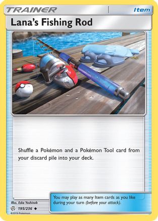 Lana's Fishing Rod (195/236) Reverse Holofoil [SM: Cosmic Eclipse] Pokemon Single Pokémon
