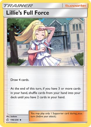 Lillie's Full Force (196/236) Reverse Holofoil [SM: Cosmic Eclipse] Pokemon Single Pokémon