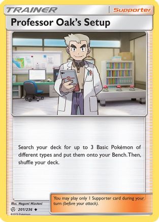 Professor Oak's Setup (201/236) Reverse Holofoil [SM: Cosmic Eclipse] Pokemon Single Pokémon