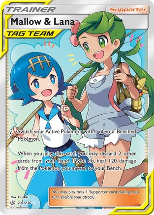 Mallow & Lana (Full Art) 231/236 Holofoil [SM: Cosmic Eclipse] Pokemon Single Pokémon