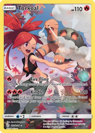 Torkoal (Secret) (237/236) Holofoil [SM: Cosmic Eclipse] Pokemon Single Pokémon