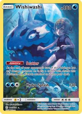 Wishiwashi (Secret) 240/236 Holofoil [SM: Cosmic Eclipse] Pokemon Single Pokémon