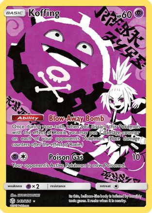 Koffing (Secret) 243/236 Holofoil [SM: Cosmic Eclipse] Pokemon Single Pokémon