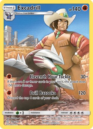 Excadrill (Secret) (246/236) Holofoil [SM: Cosmic Eclipse] Pokemon Single Pokémon