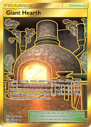 Giant Hearth (Secret) 263/236 Holofoil [SM: Cosmic Eclipse] Pokemon Single Pokémon