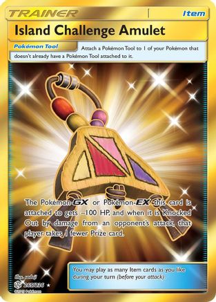 Island Challenge Amulet (Secret) 265/236 Holofoil [SM: Cosmic Eclipse] Pokemon Single Pokémon