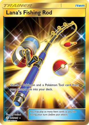 Lana's Fishing Rod (Secret) (266/236) Holofoil [SM: Cosmic Eclipse] Pokemon Single Pokémon