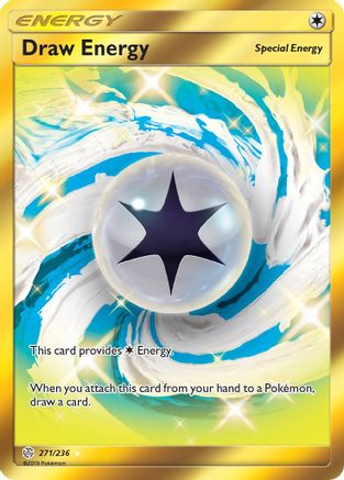 Draw Energy (Secret) (271/236) Holofoil [SM: Cosmic Eclipse] Pokemon Single Pokémon