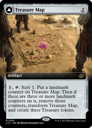 Treasure Map (LCI-391) [The Lost Caverns of Ixalan] (Extended Art) Foil MTG Single Wizards of the Coast