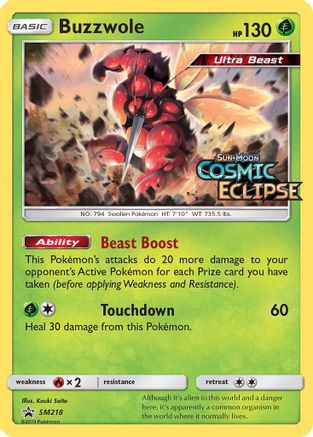 Buzzwole - SM218 (Prerelease) (/248) Holofoil [SM: Black Star Promos] Pokemon Single Pokémon