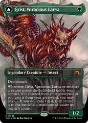 Grist, Voracious Larva (MH3-446) [Modern Horizons 3] (Borderless) Foil MTG Single Modern Horizons 3