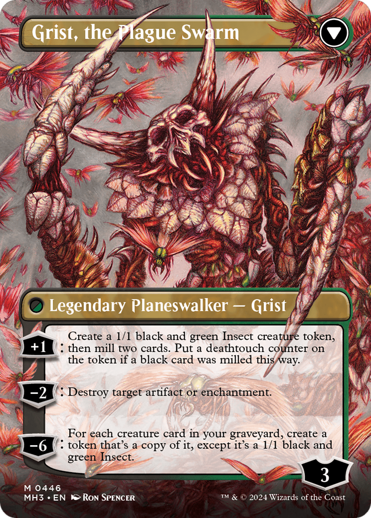 Grist, Voracious Larva (MH3-446) [Modern Horizons 3] (Borderless) MTG Single Modern Horizons 3