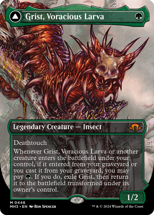 Grist, Voracious Larva (MH3-446) [Modern Horizons 3] (Borderless) MTG Single Modern Horizons 3