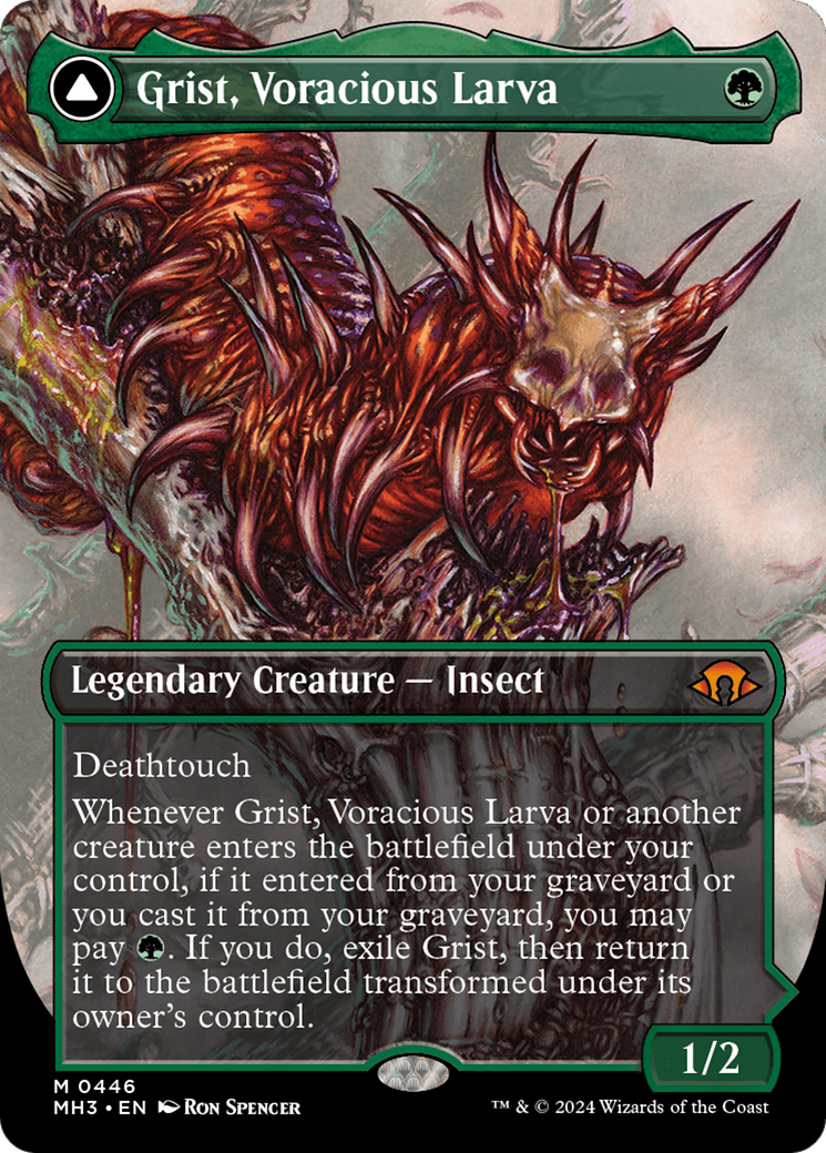 Grist, Voracious Larva (MH3-446) [Modern Horizons 3] (Borderless) MTG Single Modern Horizons 3