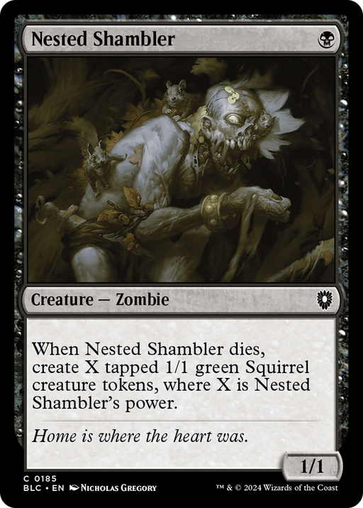 Nested Shambler (BLC-185) [Bloomburrow Commander] MTG Single Wizards of the Coast