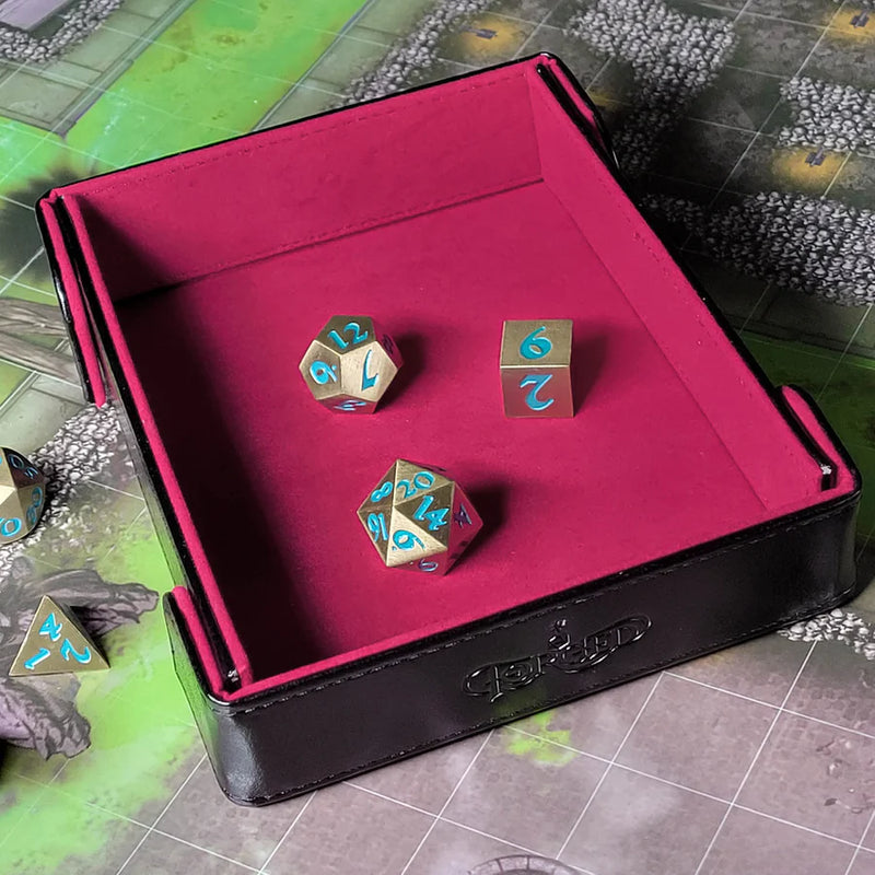 Forged Gaming: Compact Magnetic Dice Tray (Red) Dice & Gaming Accessories Forged Gaming