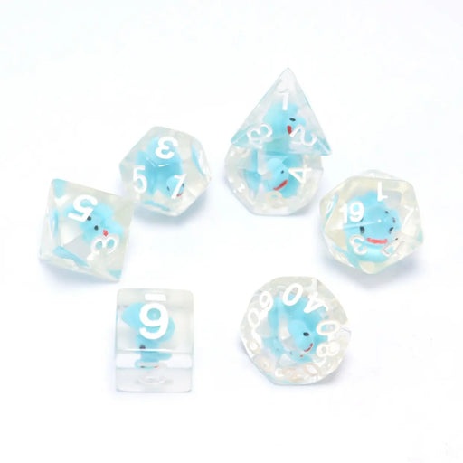 Seriously Good Dice: Animal Collection 7 Die Set "Blue Duck" Dice & Gaming Accessories Taps Imports