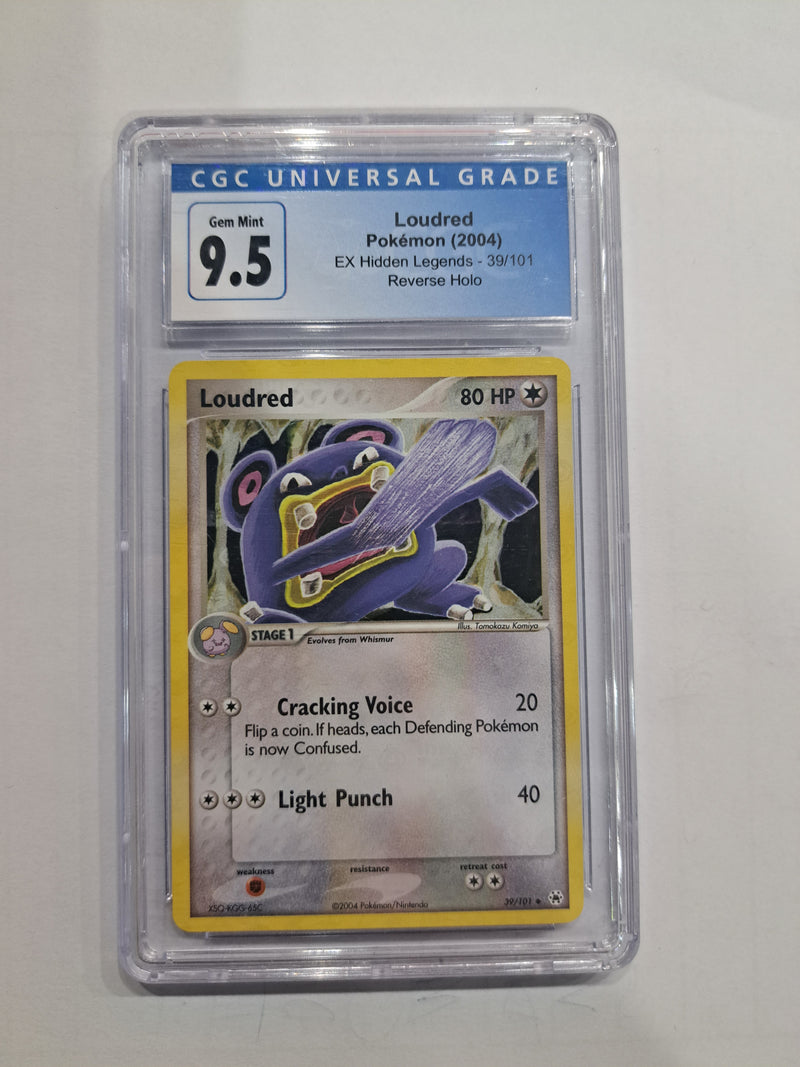 Loudred EX Hidden Legends Reverse Holo - CGC 9.5 Graded Pokemon Cards Pokemon