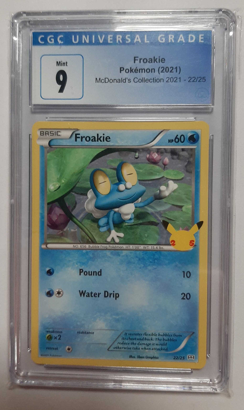 Froakie (22/25 - McDonald's Collection) CGC 9 Graded Pokemon Cards Pokemon