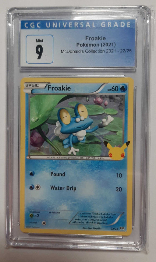 Froakie (22/25 - McDonald's Collection) CGC 9 Graded Pokemon Cards Pokemon