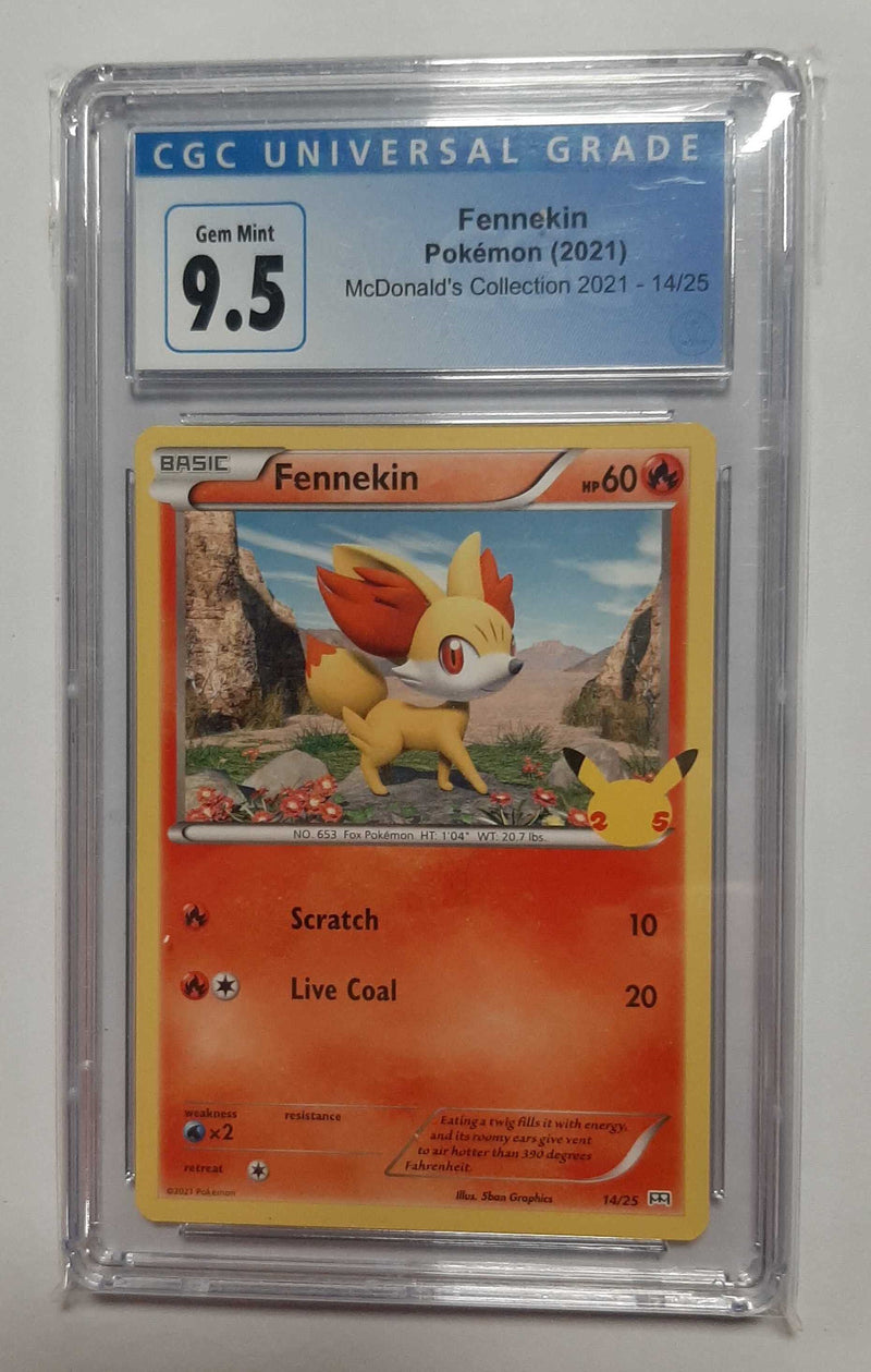 Fennekin (14/25 - McDonald's Collection) CGC 9.5 Graded Pokemon Cards Pokemon