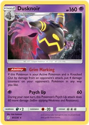 Dusknoir 85/236 (Prerelease Kit Exclusive) () [Misc: Deck Exclusives] Pokemon Single Pokémon