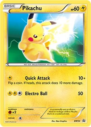 Pikachu - BW54 (/101) [Promos: BW Promos] Pokemon Single Pokémon