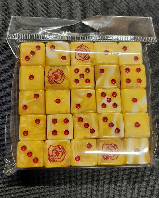 Baron of Dice: "Bleeding Heart" 25x16mm Square Corner Dice Dice & Gaming Accessories Baron of Dice