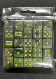 Baron of Dice: "Poisoned Orcs" 25x16mm Square Corner Dice Dice & Gaming Accessories Baron of Dice