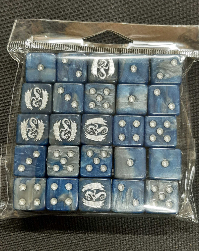 Baron of Dice: "Storm Dragon" 25x16mm Square Corner Dice Dice & Gaming Accessories Baron of Dice