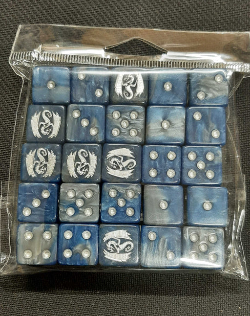 Baron of Dice: "Storm Dragon" 25x16mm Square Corner Dice Dice & Gaming Accessories Baron of Dice