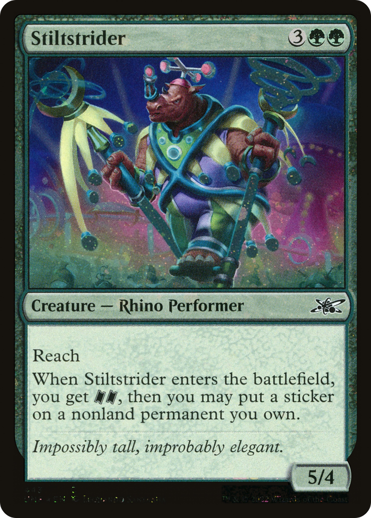 Stiltstrider (Galaxy Foil) (UNF-443) [Unfinity] Foil MTG Single Wizards of the Coast