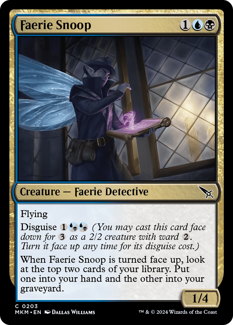 Faerie Snoop (MKM-203) [Murders at Karlov Manor] Foil MTG Single Wizards of the Coast
